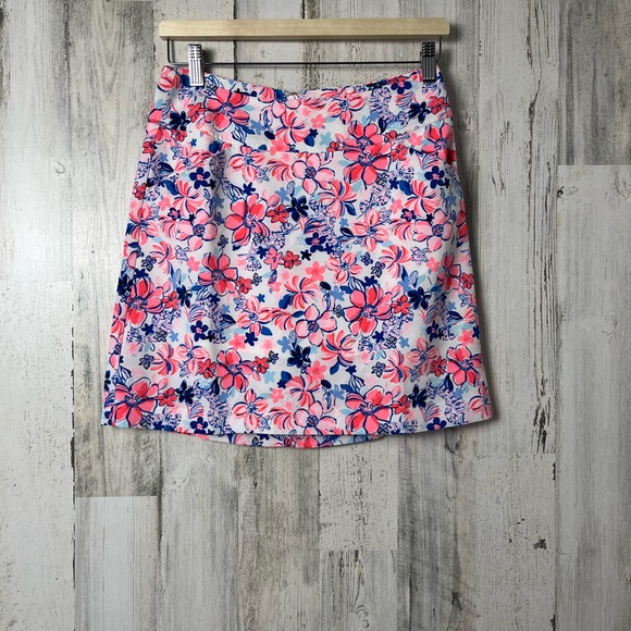 Lilly Pulitzer Jonas Skort Resort White Party Like A Lob-star size 2 - Picture 2 of 11